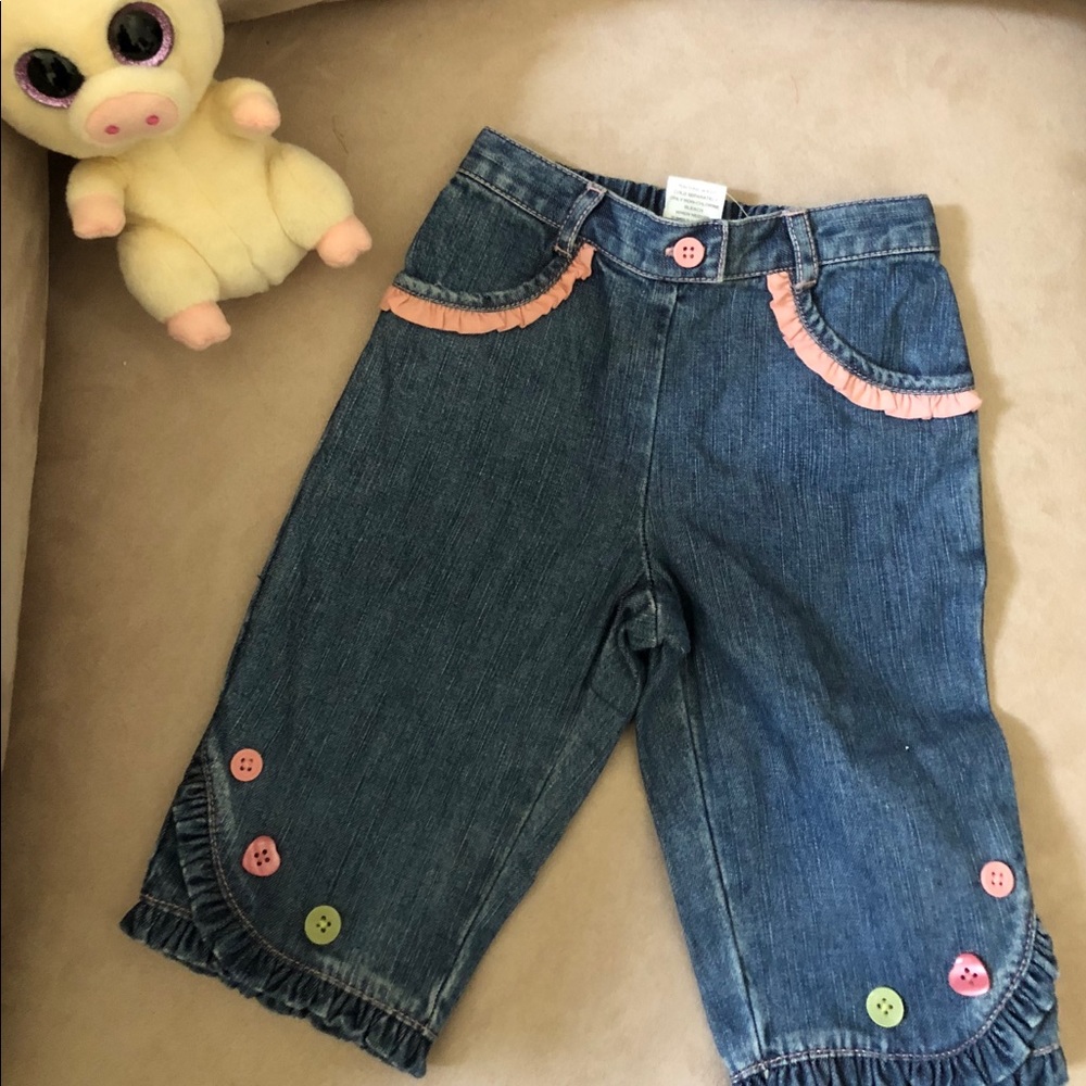 Gymboree Ruffle Jeans 6-12 Months NWT